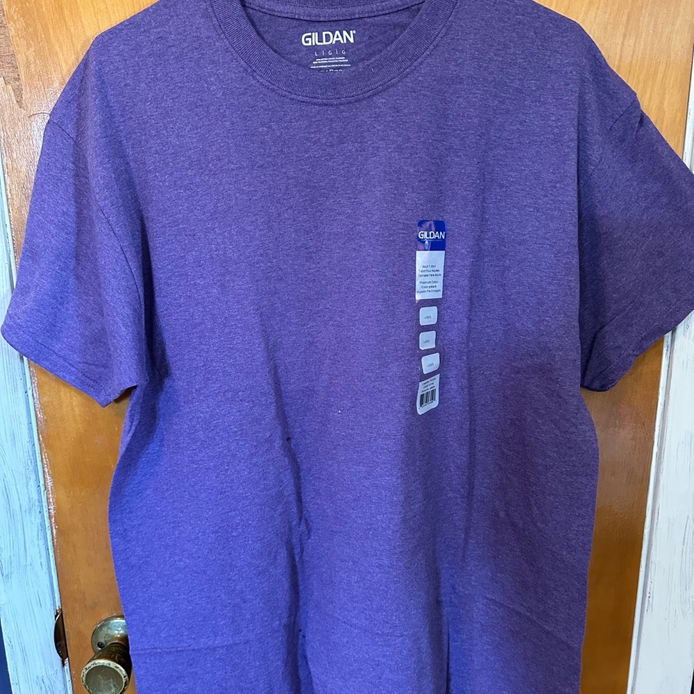 Gildan Plain Purple Shirt NWT